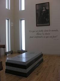 Visit to the tomb of Elisabeth Bergeron